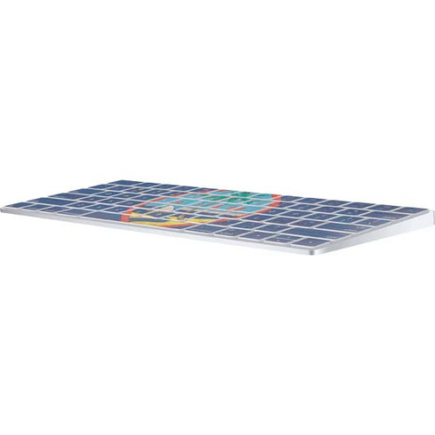 Guam Flag Dark Wood Magic Keyboard Skin